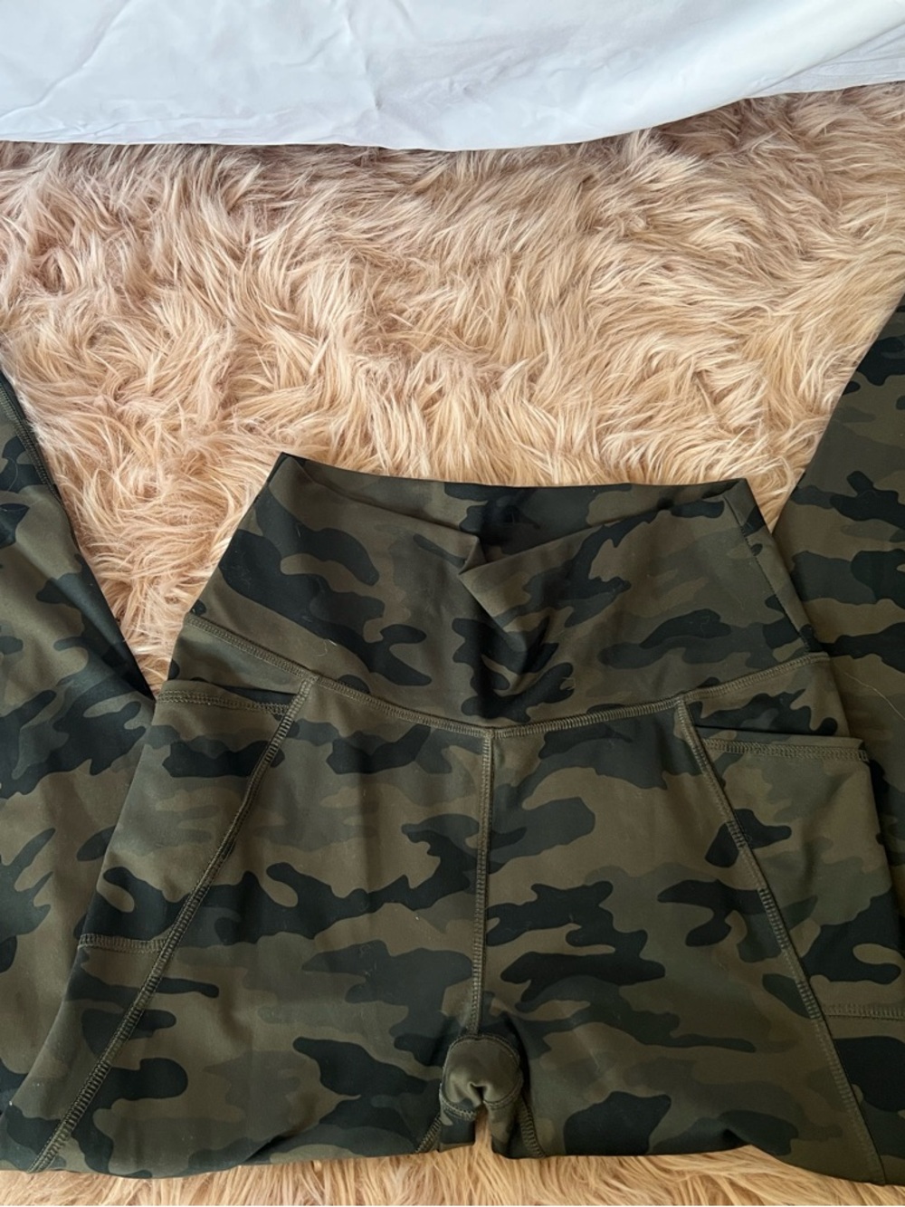 Gottex Olive & Black Camo High-Rise Leggings with Pockets
